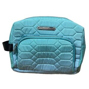 Aimee Kestenberg‎ Quilted Cosmetic Bag Mermaid Blue Travel Toiletry Organizer